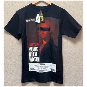 YRN Culture Film Black T-Shirt Men’s Size Small